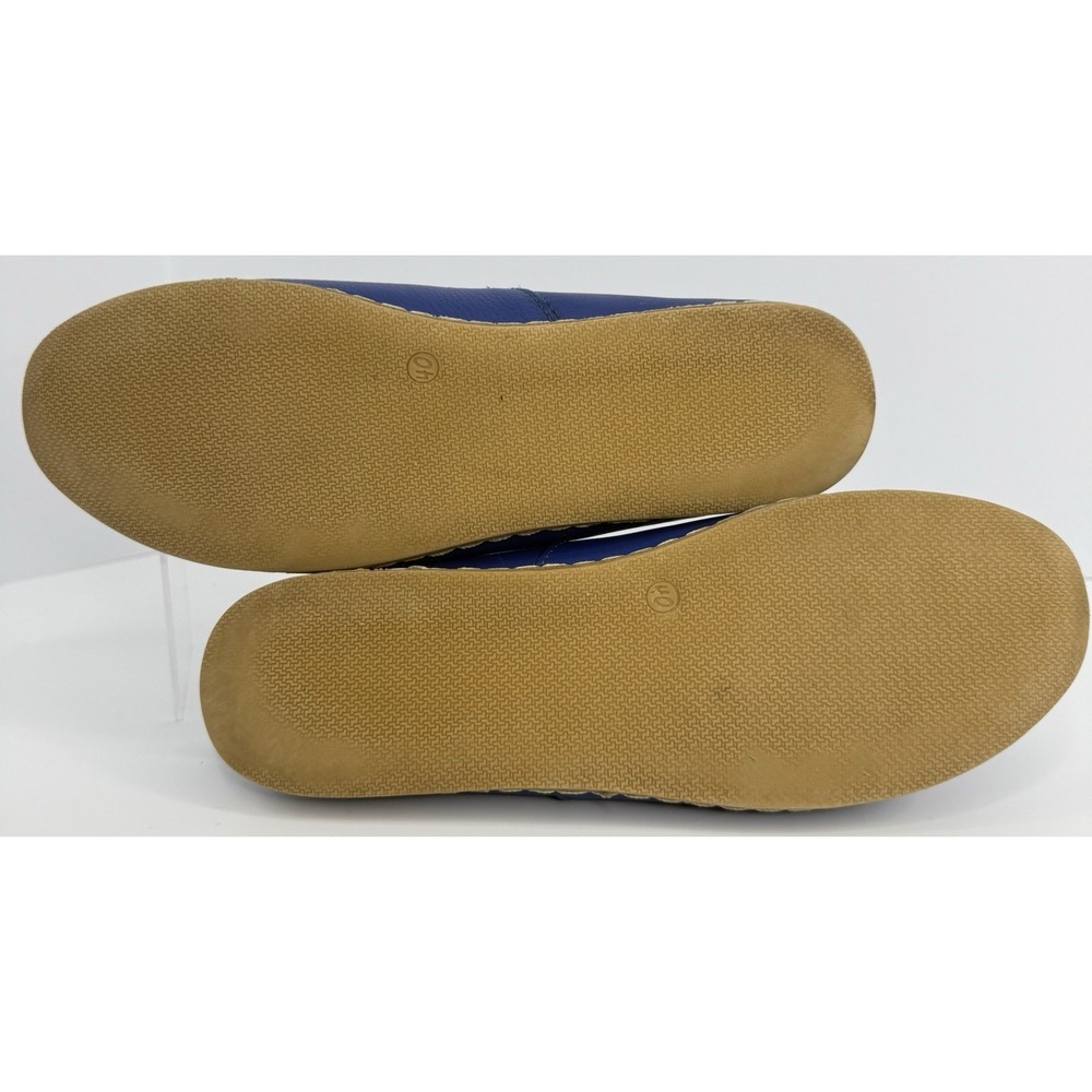 Charix Istanbul Blue Leather Handmade Slip On Flats Women's US 9.5 EU 40 - Picture 8 of 11